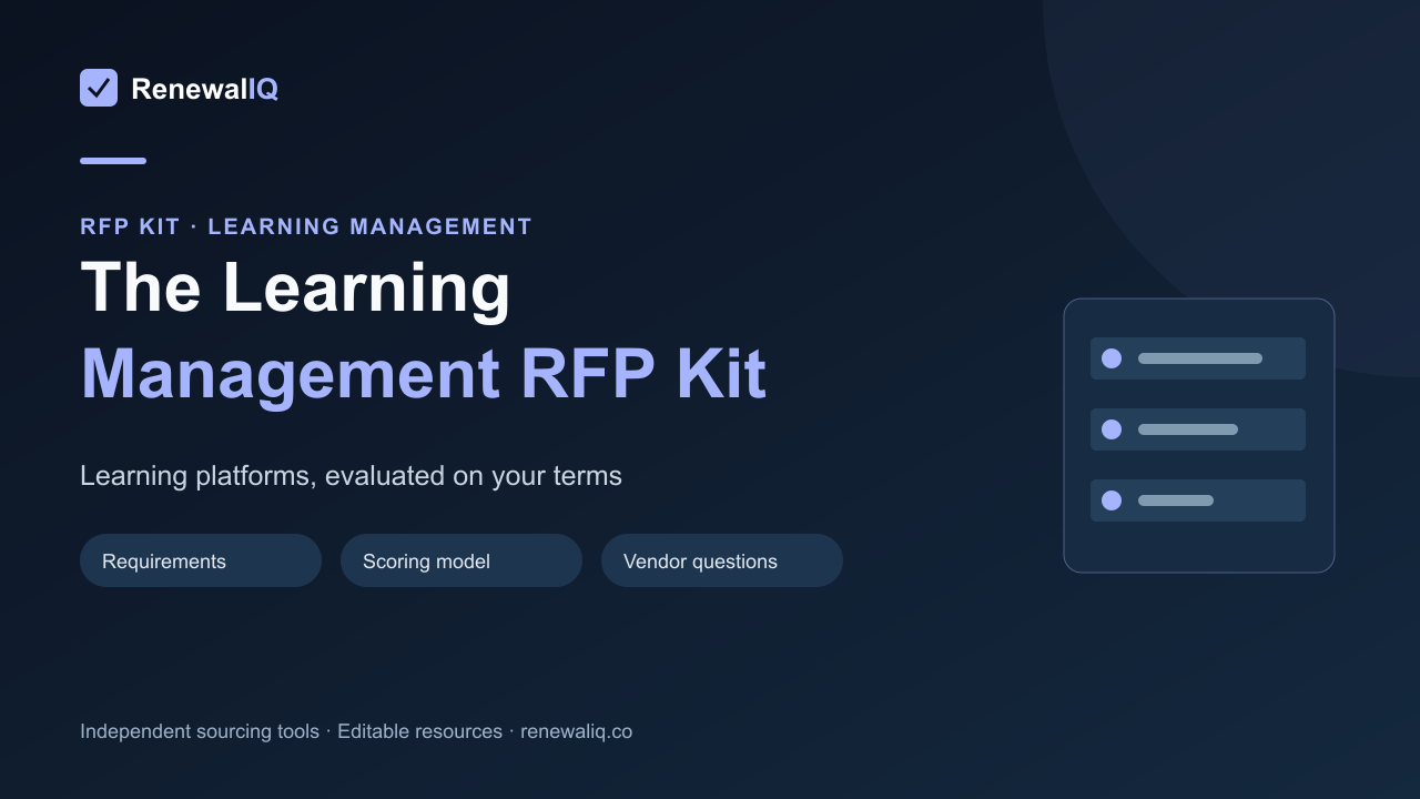 Learning Management System (LMS) RFP Kit product cover